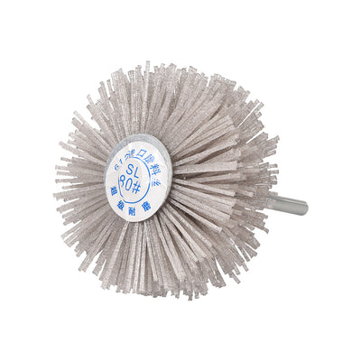 Harfington Abrasive Nylon Wheel Brush with 1/4 inch Shank for Polish Grinder 3pcs