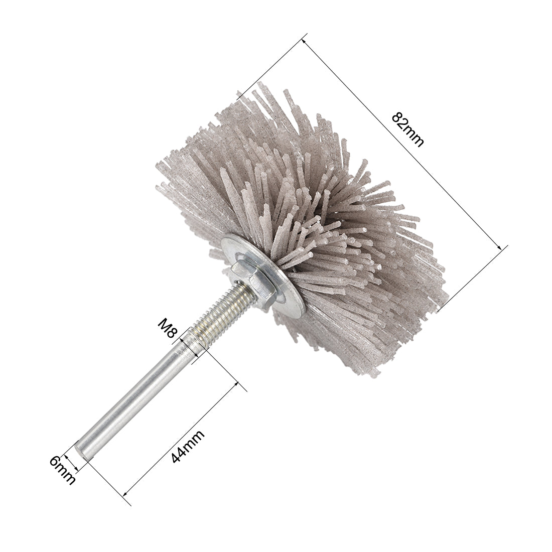 Harfington Abrasive Nylon Wheel Brush with 1/4 inch Shank for Polish Grinder 5pcs