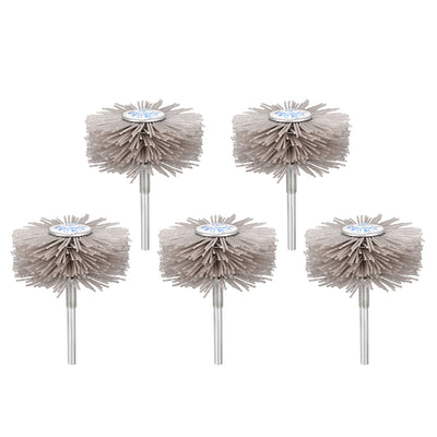 Harfington Abrasive Nylon Wheel Brush with 1/4 inch Shank for Polish Grinder 5pcs