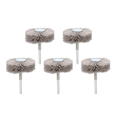 Harfington Abrasive Nylon Wheel Brush with 1/4 inch Shank for Polish Grinder 5pcs