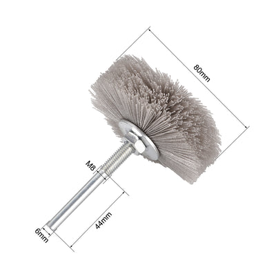 Harfington Abrasive Nylon Wheel Brush with 1/4 inch Shank for Polish Grinder