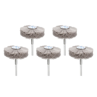 Harfington Abrasive Nylon Wheel Brush with 1/4 inch Shank for Polish Grinder 5pcs
