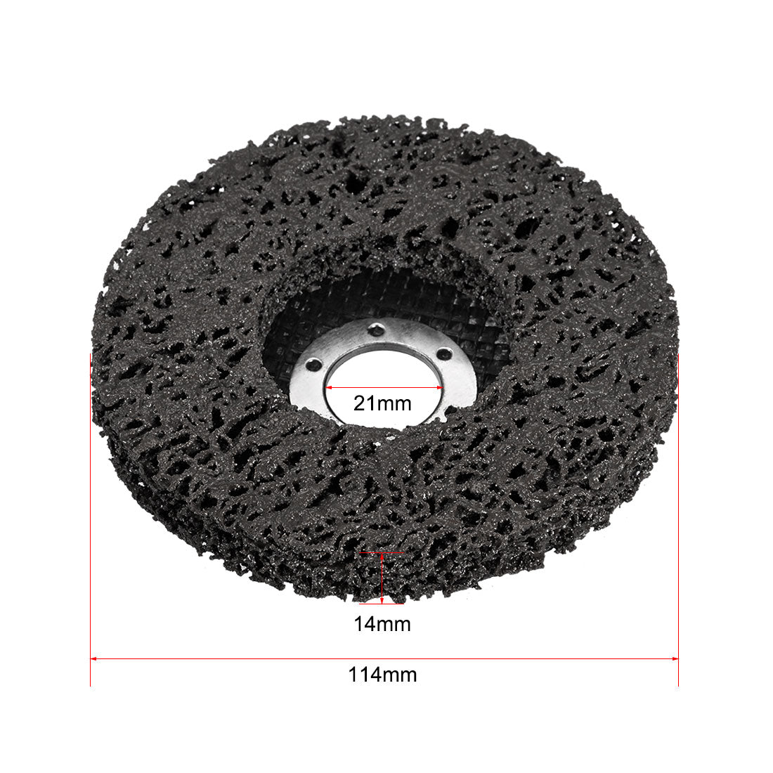 Harfington Nylon Polishing Wheel Buffing Pad Felt Disc Black