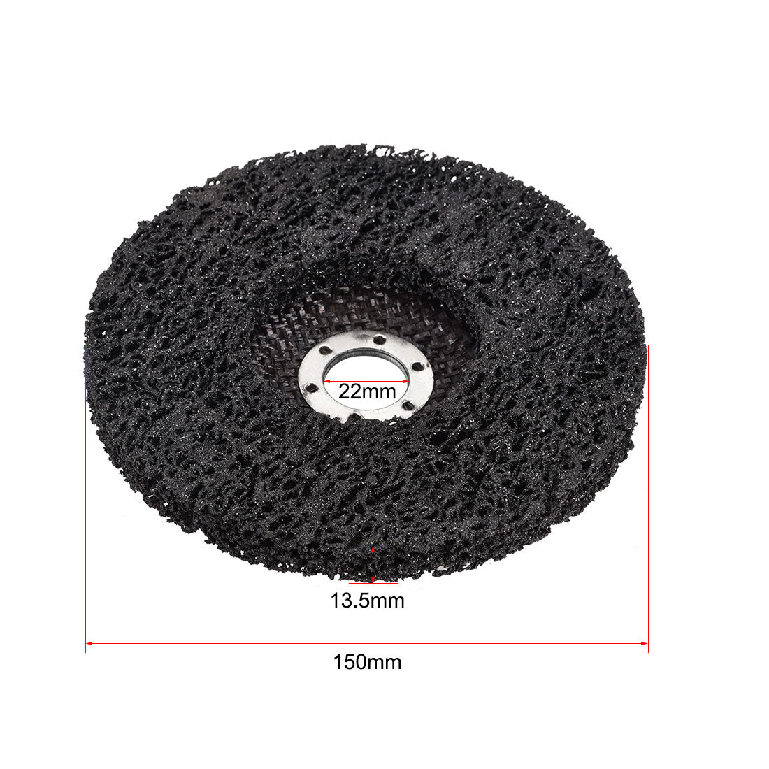 Harfington Nylon Polishing Wheel Buffing Pad Felt Disc Black