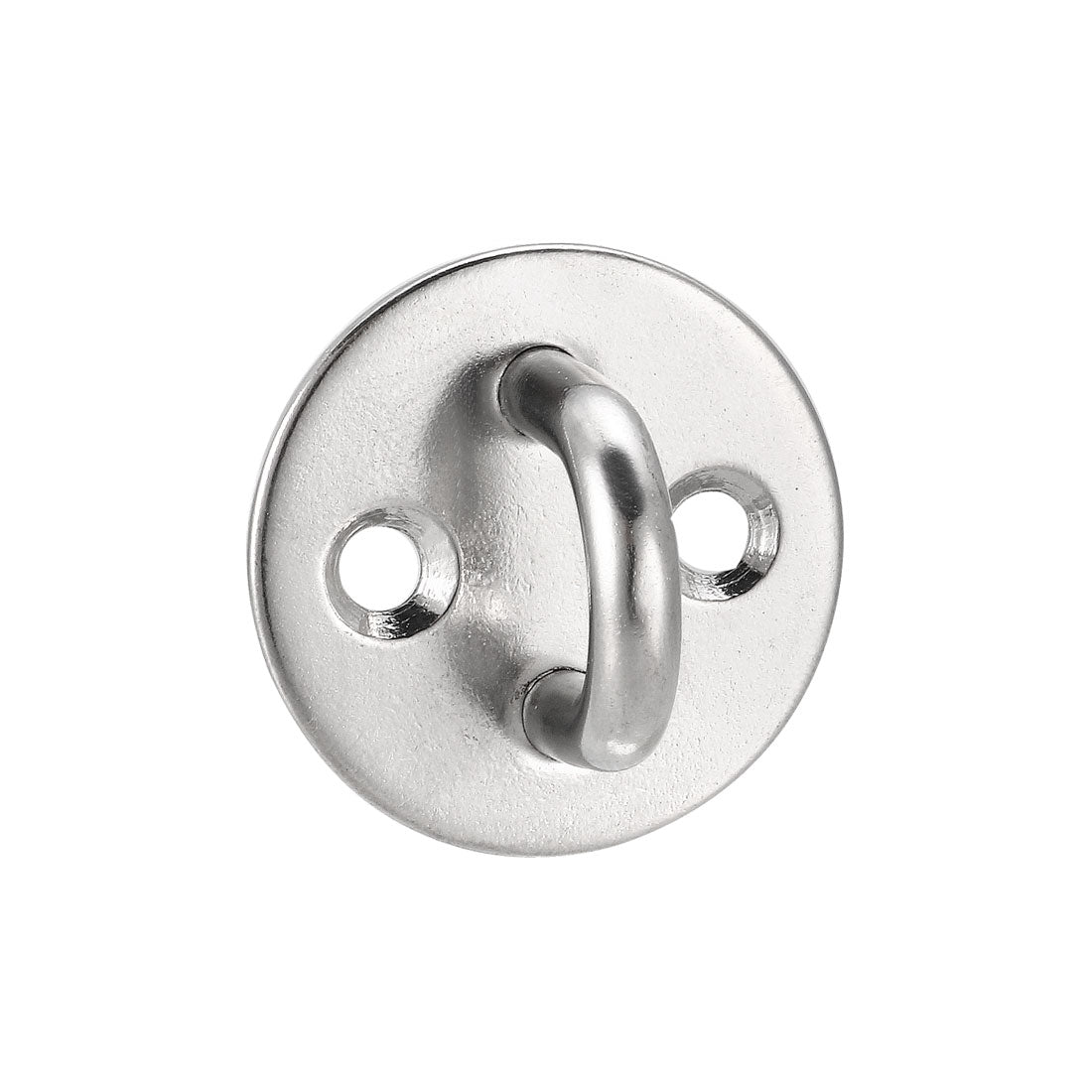 Harfington Stainless Steel Ceiling Hook Pad Eye Plate Hardware 34mmX21mm Staple Hooks Loop Wall Mount 2Pcs