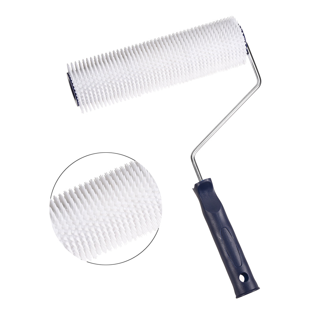 Harfington 9inch Spiked Screeding Compound Roller Latex Floor Self Leveling Screed Spiked Roller 11mm Teeth Height