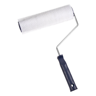 Harfington 9inch Spiked Screeding Compound Roller Latex Floor Self Leveling Screed Spiked Roller 11mm Teeth Height