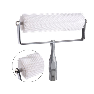 Harfington 10inch Spiked Screeding Compound Roller Latex Floor Self Leveling Screed Spiked Roller 11mm Teeth Height