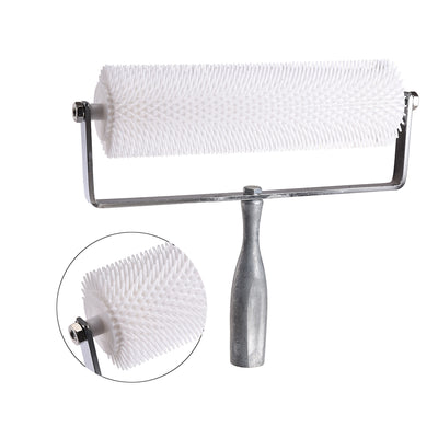 Harfington 10inch Spiked Screeding Compound Roller Latex Floor Self Leveling Screed Spiked Roller 13mm Teeth Height