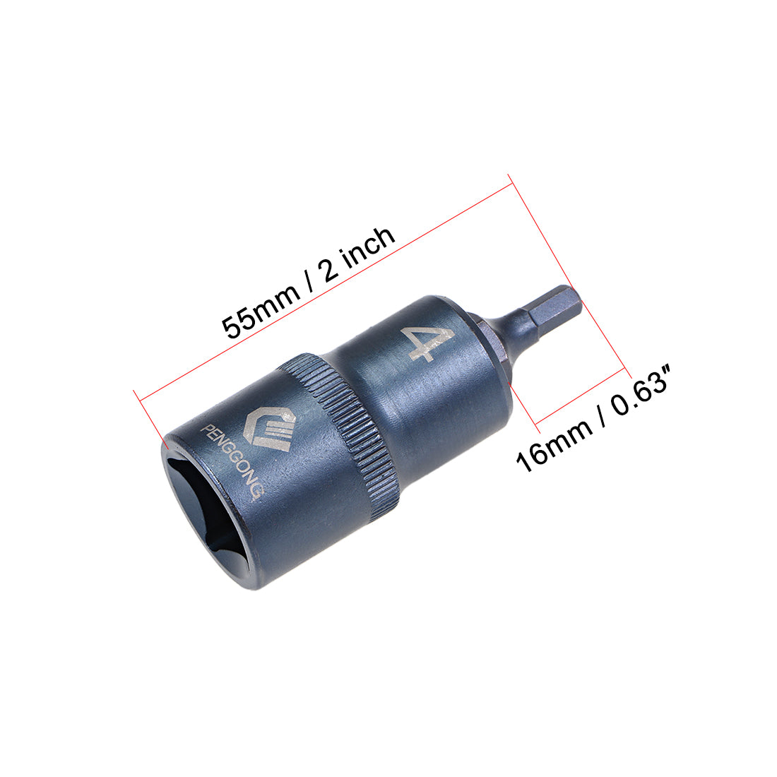 Harfington Drive x Hex Bit Socket, S2 Steel Bits, CR-V Steel Sockets Metric (For Hand Use Only)
