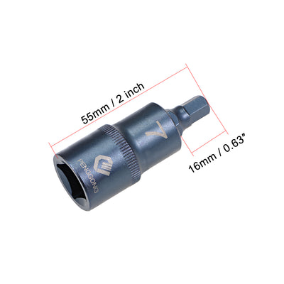 Harfington Drive x Hex Bit Socket, S2 Steel Bits, CR-V Steel Sockets Metric (For Hand Use Only)