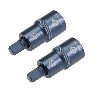 Harfington Drive x Hex Bit Socket, S2 Steel Bits, CR-V Sockets Metric (For Hand Use Only)