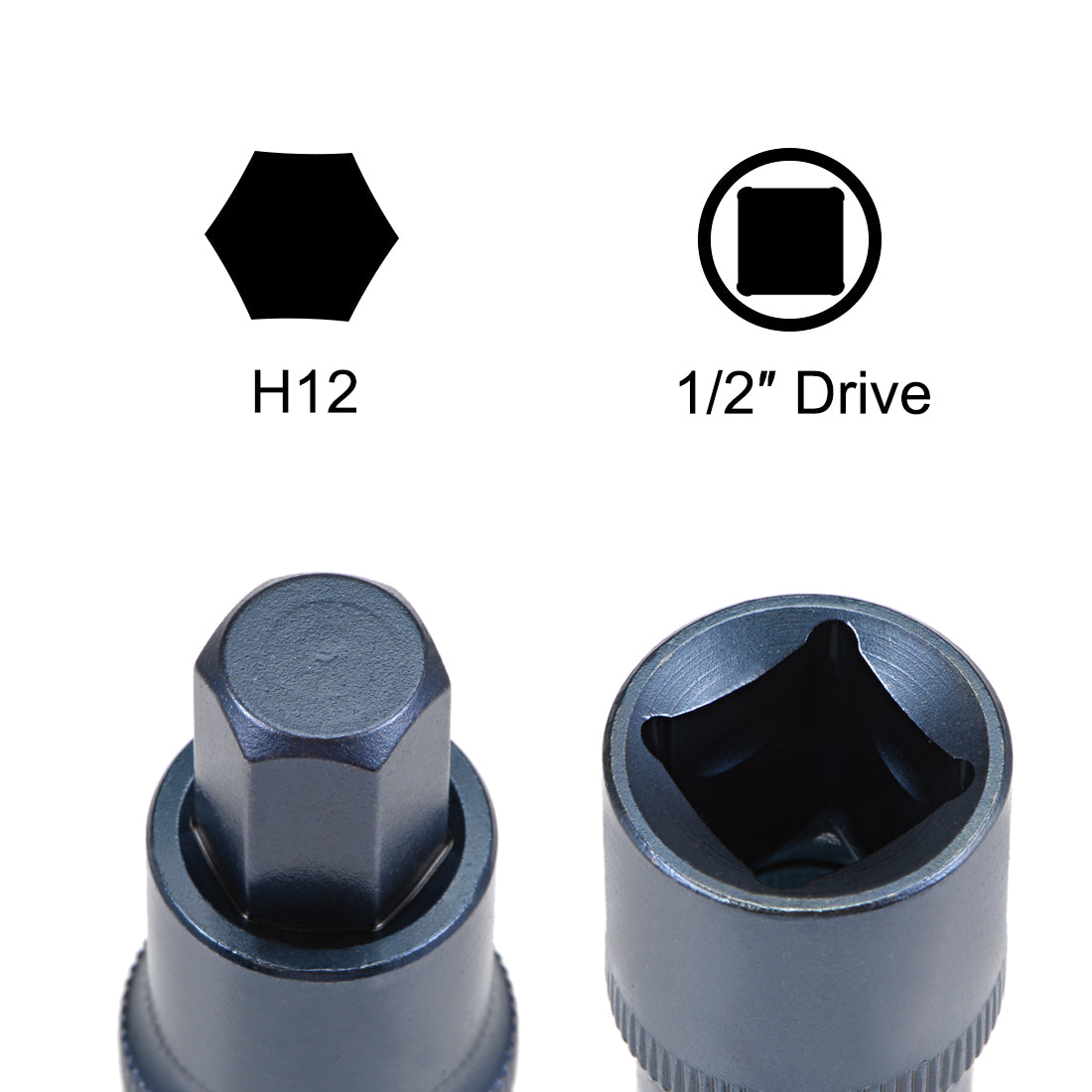 Harfington Drive x Hex Bit Socket, S2 Steel Bits, CR-V Sockets Metric (For Hand Use Only)