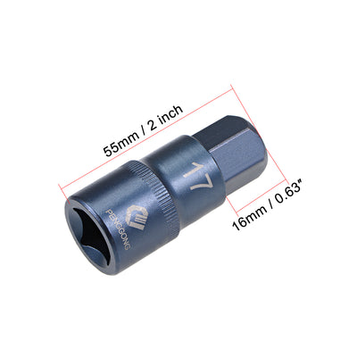 Harfington Drive x Hex Bit Socket, S2 Steel Bits, CR-V Steel Sockets Metric (For Hand Use Only)