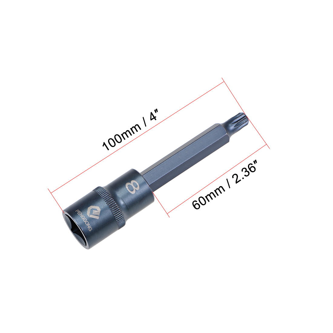 Harfington Triple Square Spline Bit Socket, S2 Steel Bits, CR-V Sockets (for Hand Use Only)