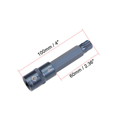 Harfington Triple Square Spline Bit Socket, S2 Steel Bits, CR-V Sockets (for Hand Use Only)