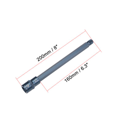 Harfington Drive x Triple Square Spline Bit Socket, S2 Steel Bits, CR-V Socket (for Hand Use Only)
