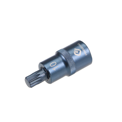 Harfington 1/2-Inch Drive x M10 Triple Square Spline Bit Socket, Metric 2" Length