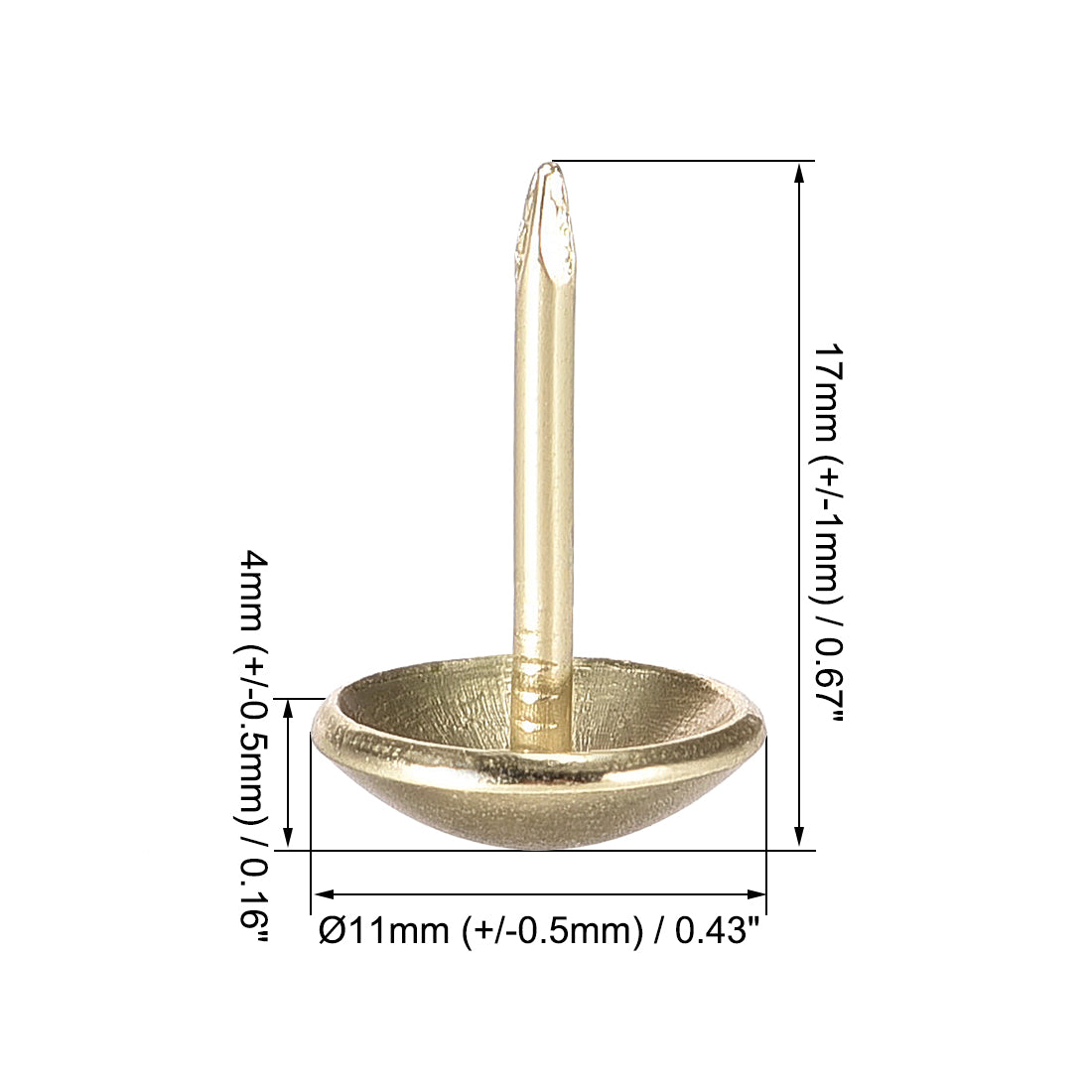 Harfington Upholstery Nails Tacks Round Thumb Push Pins