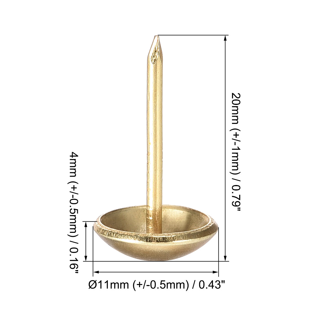 Harfington Upholstery Nails Tacks Round Thumb Push Pins