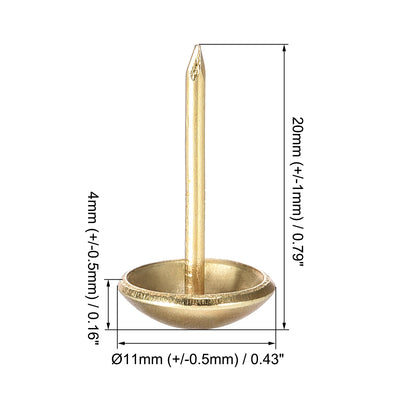 Harfington Upholstery Nails Tacks Round Thumb Push Pins