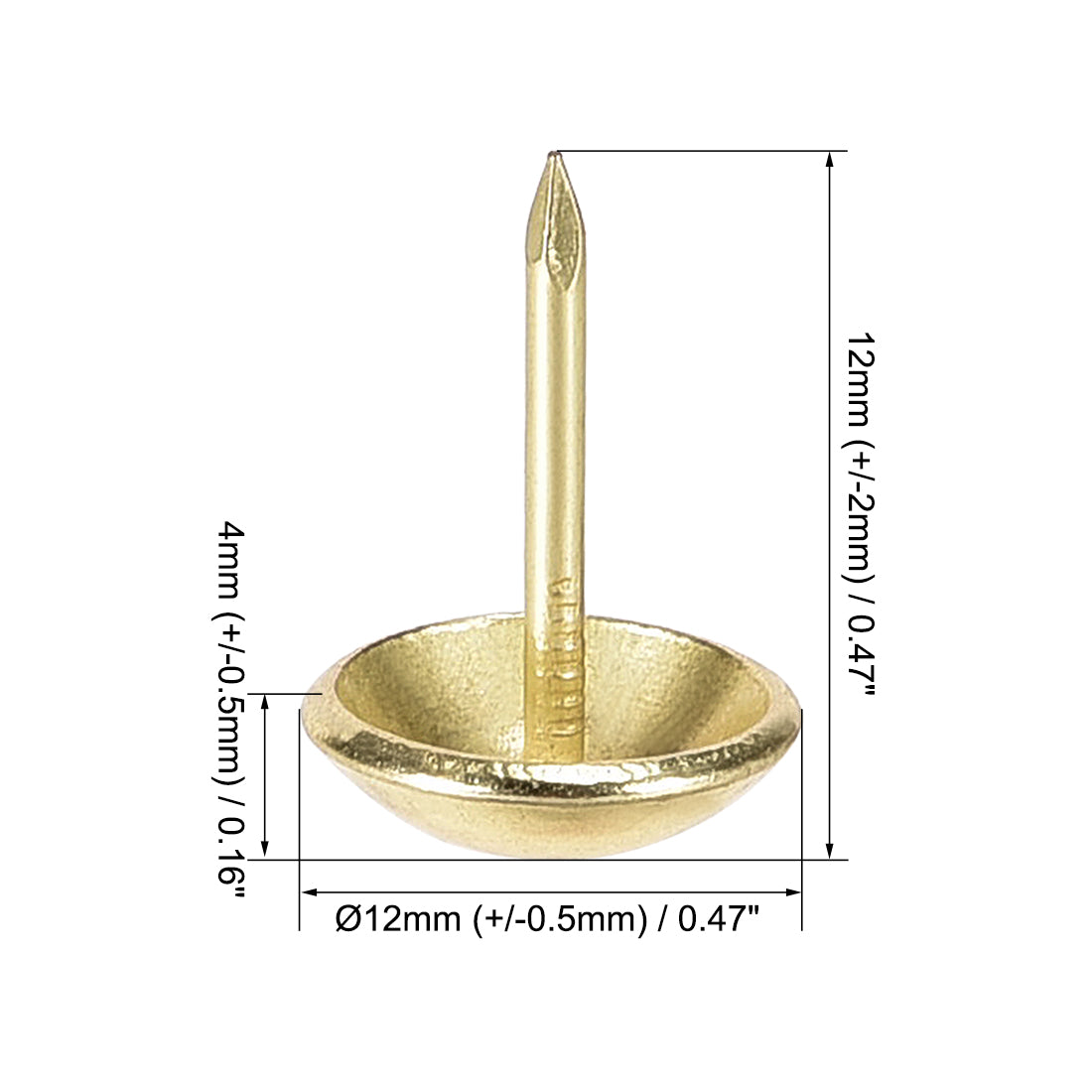 Harfington Upholstery Nails Tacks Round Thumb Push Pins