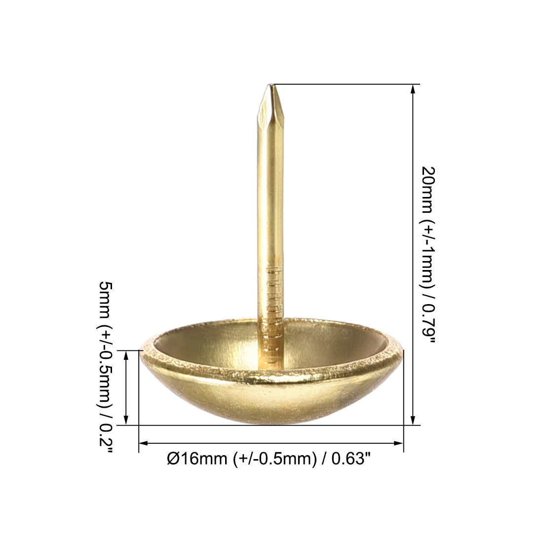 Harfington Upholstery Nails Tacks Round Thumb Push Pins