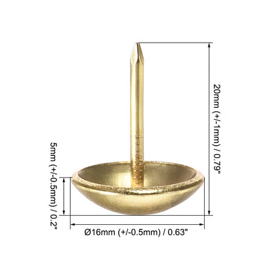 Harfington Upholstery Nails Tacks Round Thumb Push Pins
