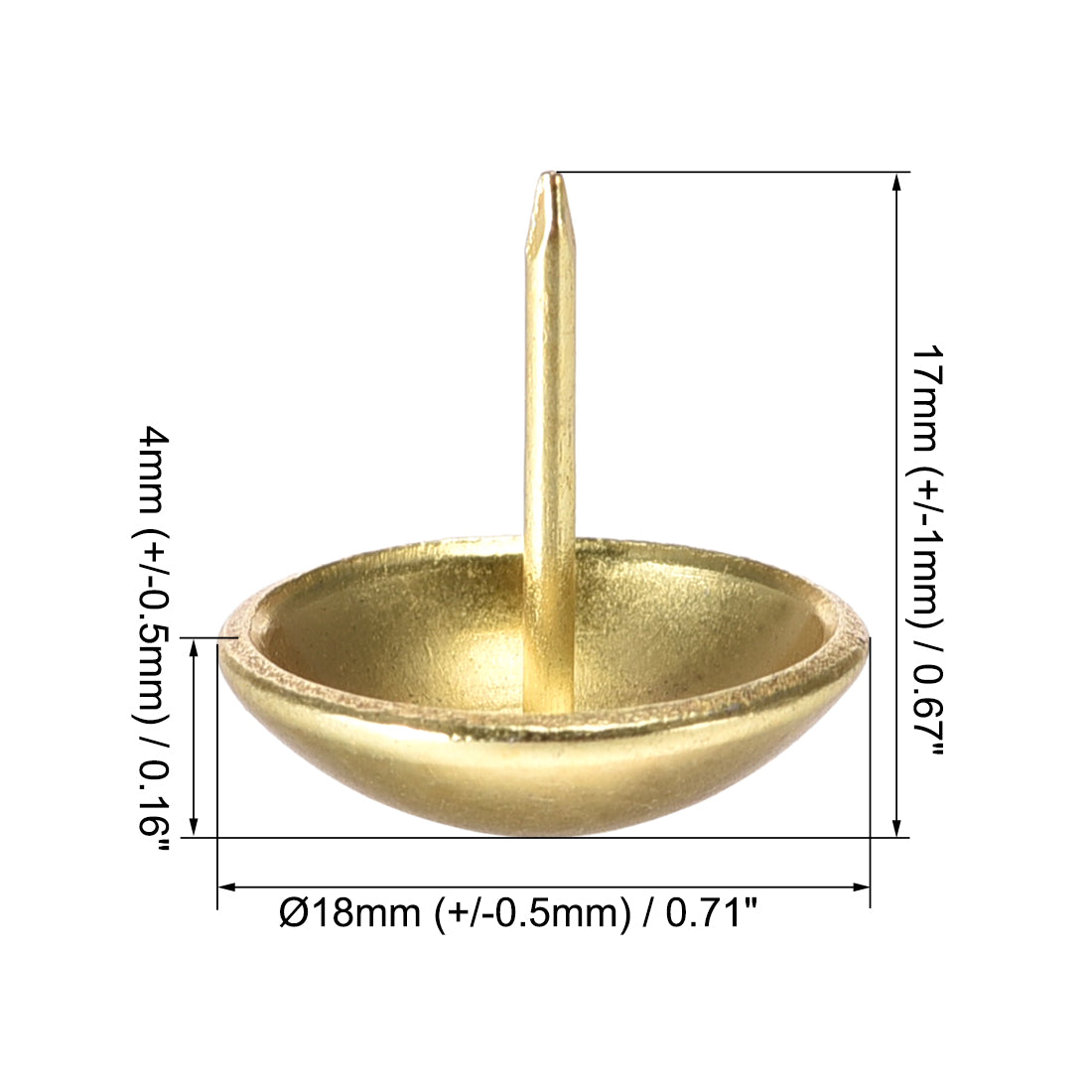 Harfington Upholstery Nails Tacks Round Thumb Push Pins