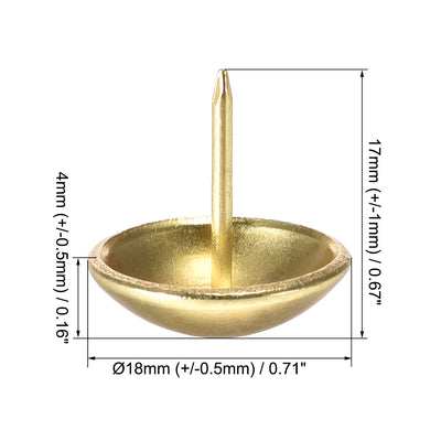 Harfington Upholstery Nails Tacks Round Thumb Push Pins