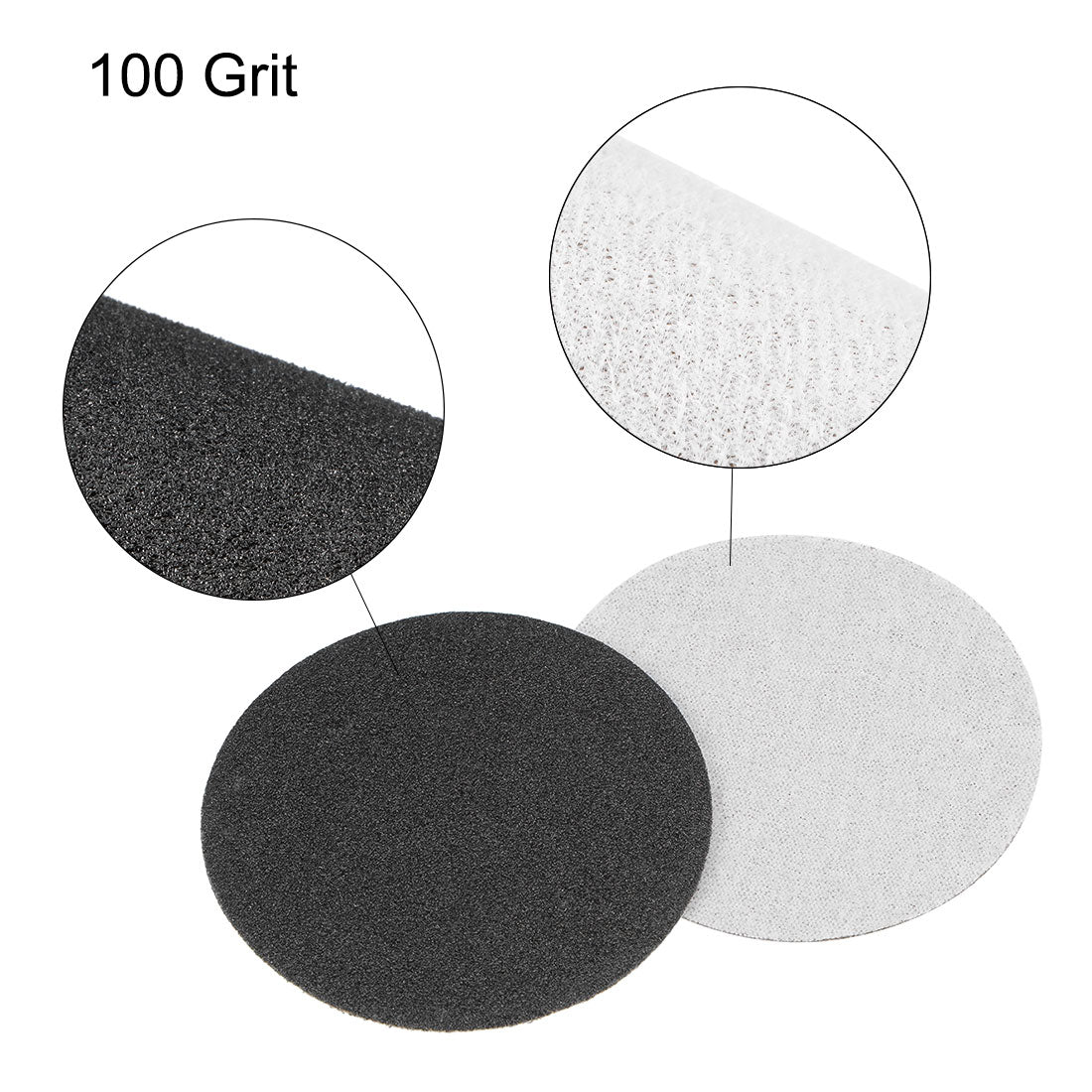 Harfington Wet Dry Disc Hook and Loop Sandpaper Disc Silicon Carbide
