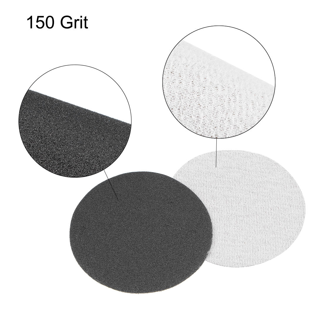 Harfington Wet Dry Disc Hook and Loop Sandpaper Disc Silicon Carbide