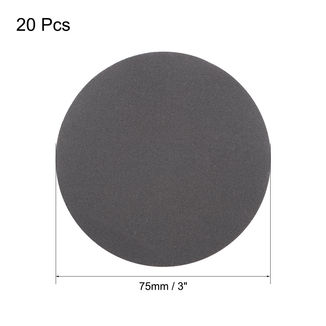 Harfington 3 inch Wet Dry Disc 600 Grit Hook and Loop Sanding Disc Silicon Carbide 20pcs