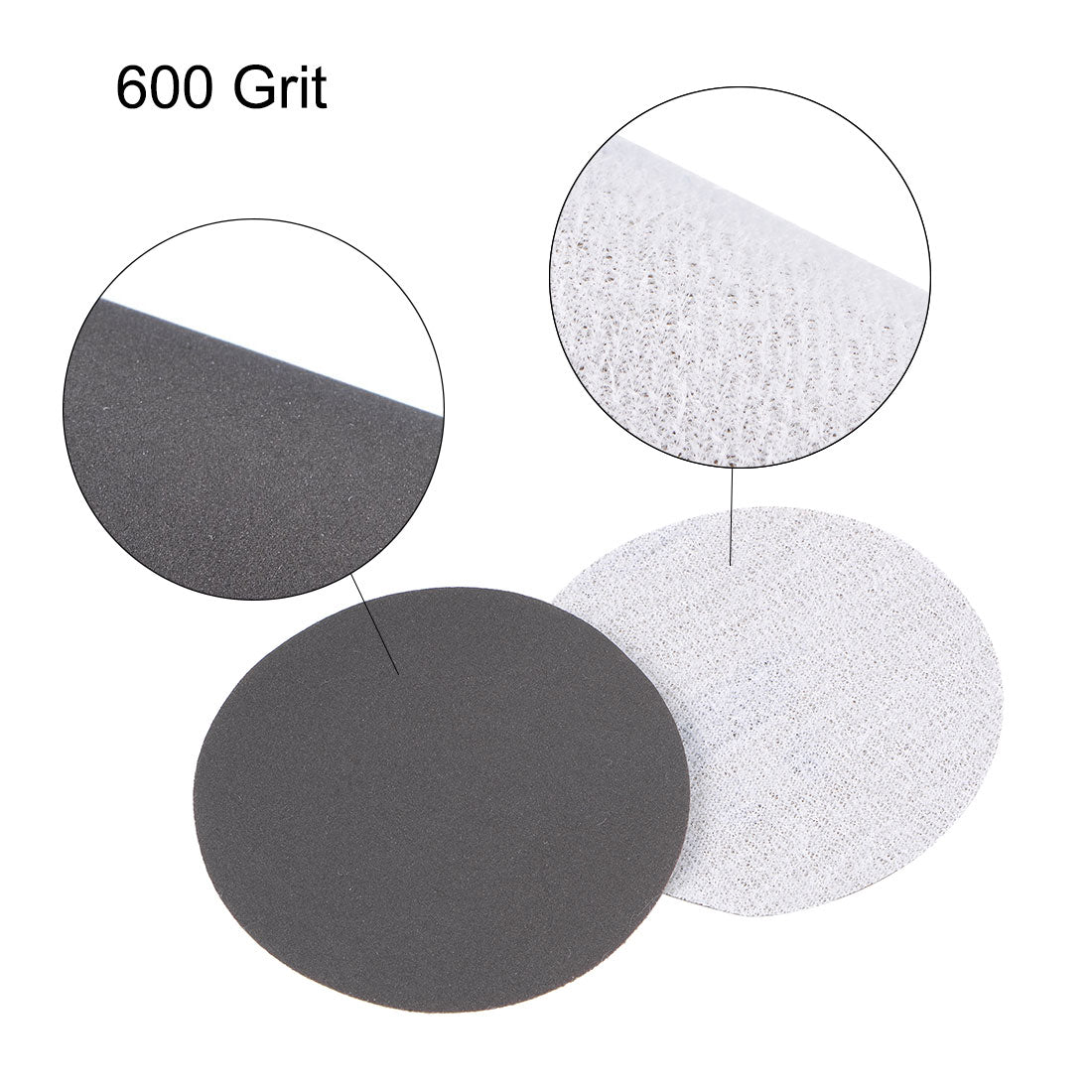 Harfington 3 inch Wet Dry Disc 600 Grit Hook and Loop Sanding Disc Silicon Carbide 20pcs