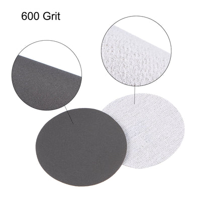 Harfington 3 inch Wet Dry Disc 600 Grit Hook and Loop Sanding Disc Silicon Carbide 20pcs