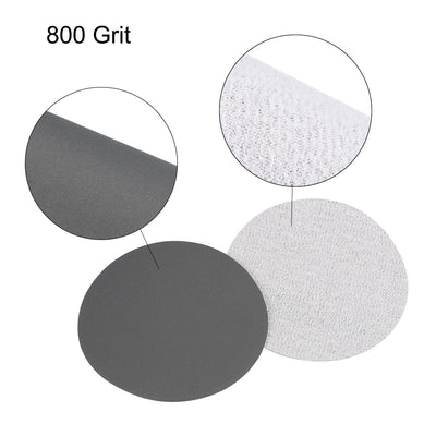 Harfington 3 inch Wet Dry Disc 800 Grit Hook and Loop Sanding Disc Silicon Carbide 20pcs