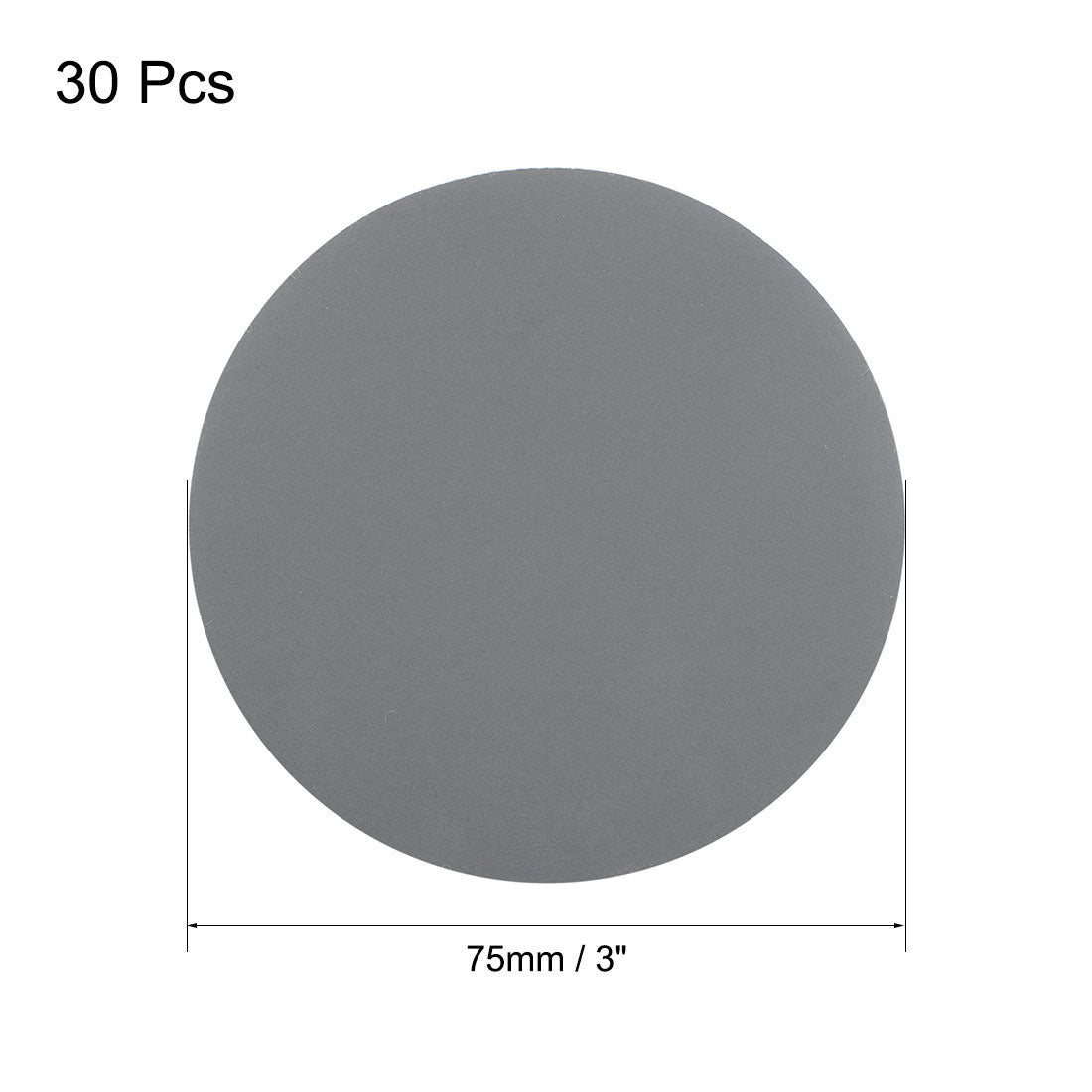 Harfington 3 inch Wet Dry Disc 1500 Grit Hook and Loop Sanding Disc Silicon Carbide 30pcs
