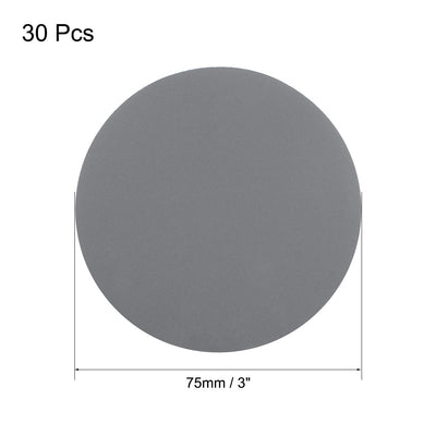 Harfington 3 inch Wet Dry Disc 1500 Grit Hook and Loop Sanding Disc Silicon Carbide 30pcs