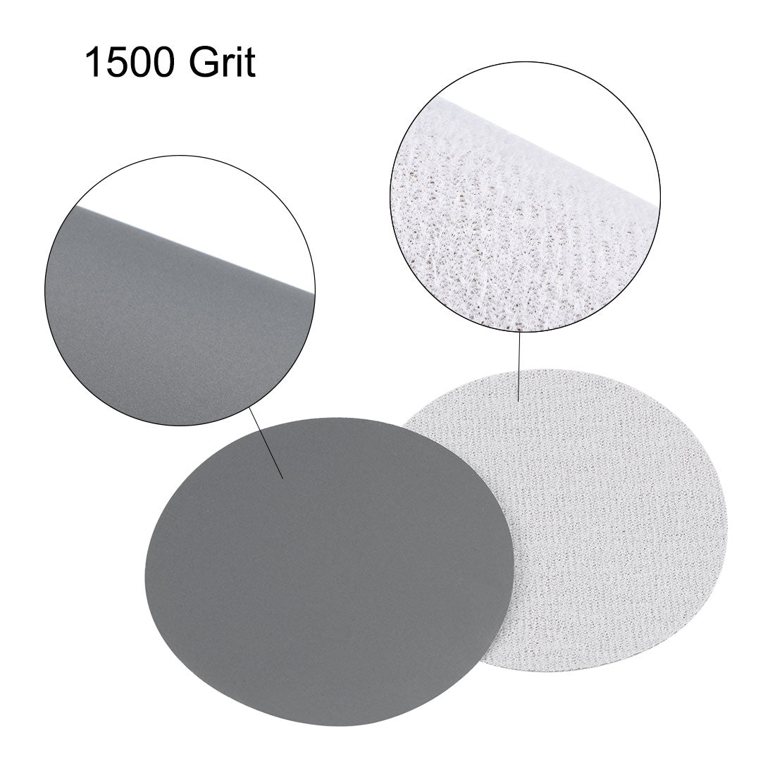 Harfington 3 inch Wet Dry Disc 1500 Grit Hook and Loop Sanding Disc Silicon Carbide 30pcs