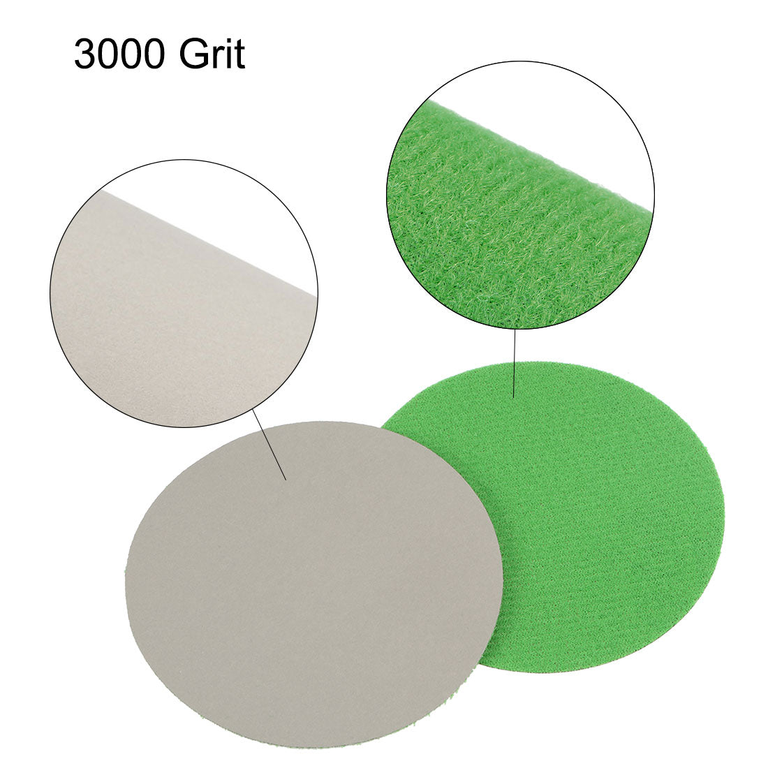 Harfington 3 inch Wet Dry Disc 3000 Grit Hook and Loop Sanding Disc Silicon Carbide 10pcs