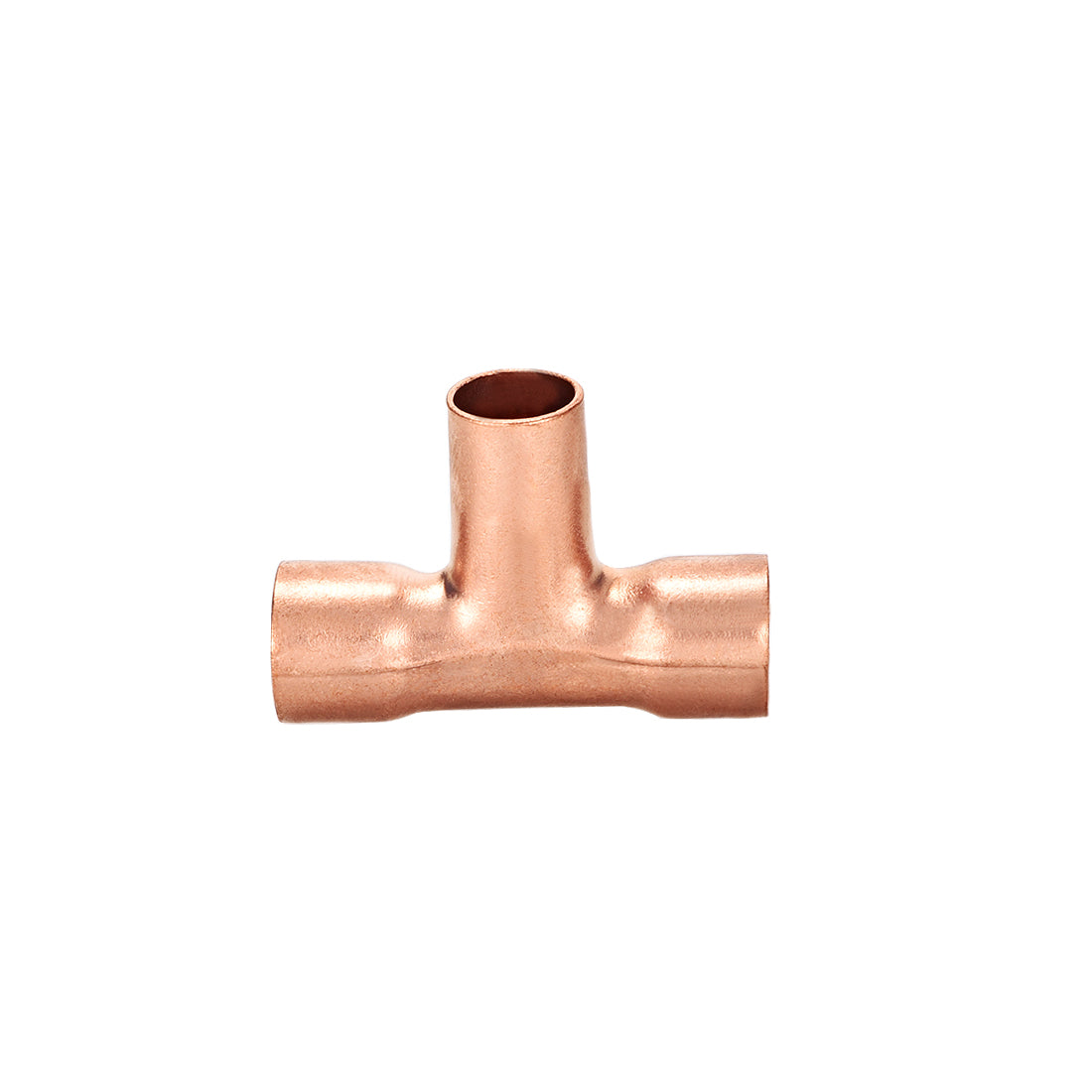 Harfington Copper Reducing Tee Copper Pressure Pipe Fitting Connector for Plumbing Supply and Refrigeration