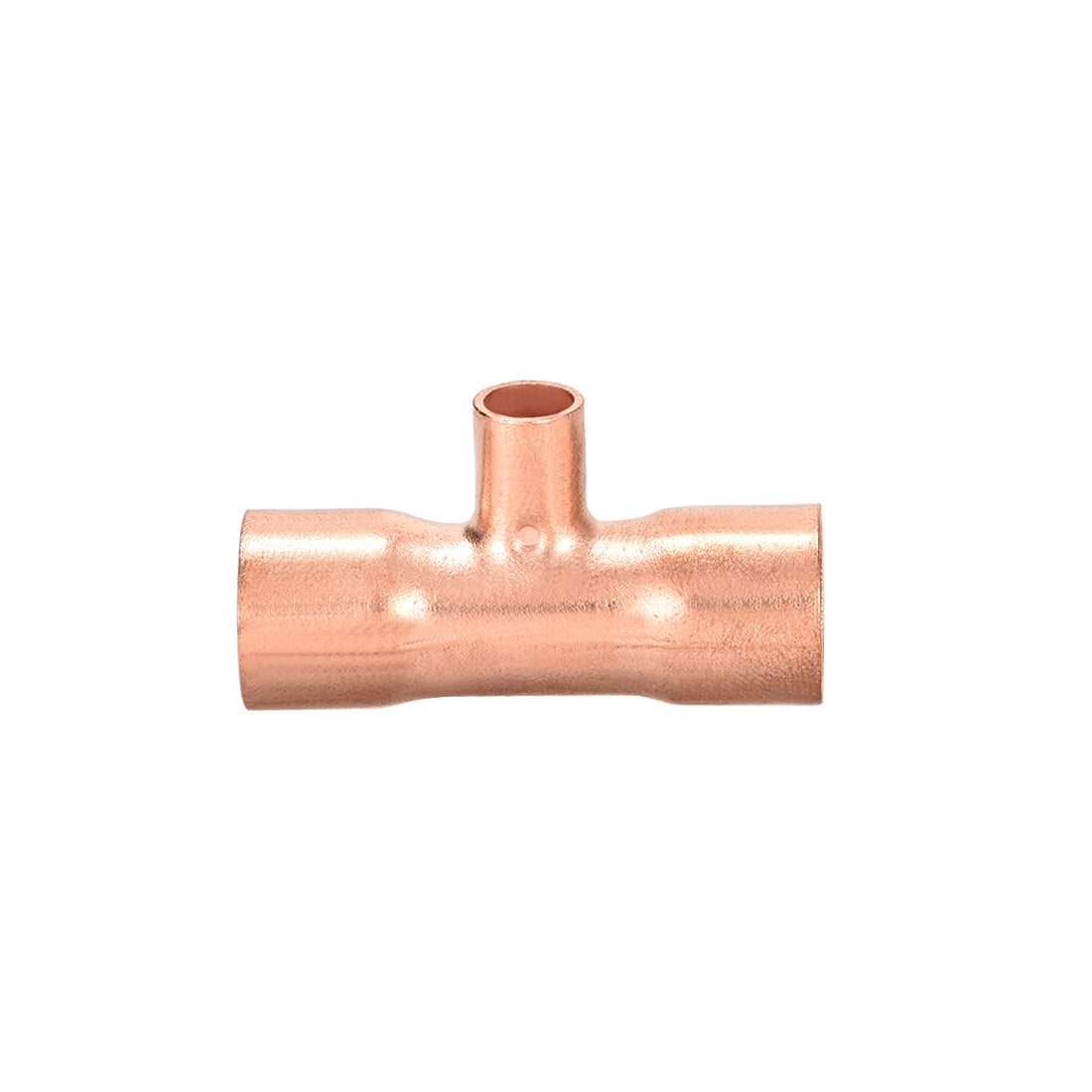 Harfington Copper Reducing Tee Copper Pressure Pipe Fitting Connector for Plumbing Supply and Refrigeration