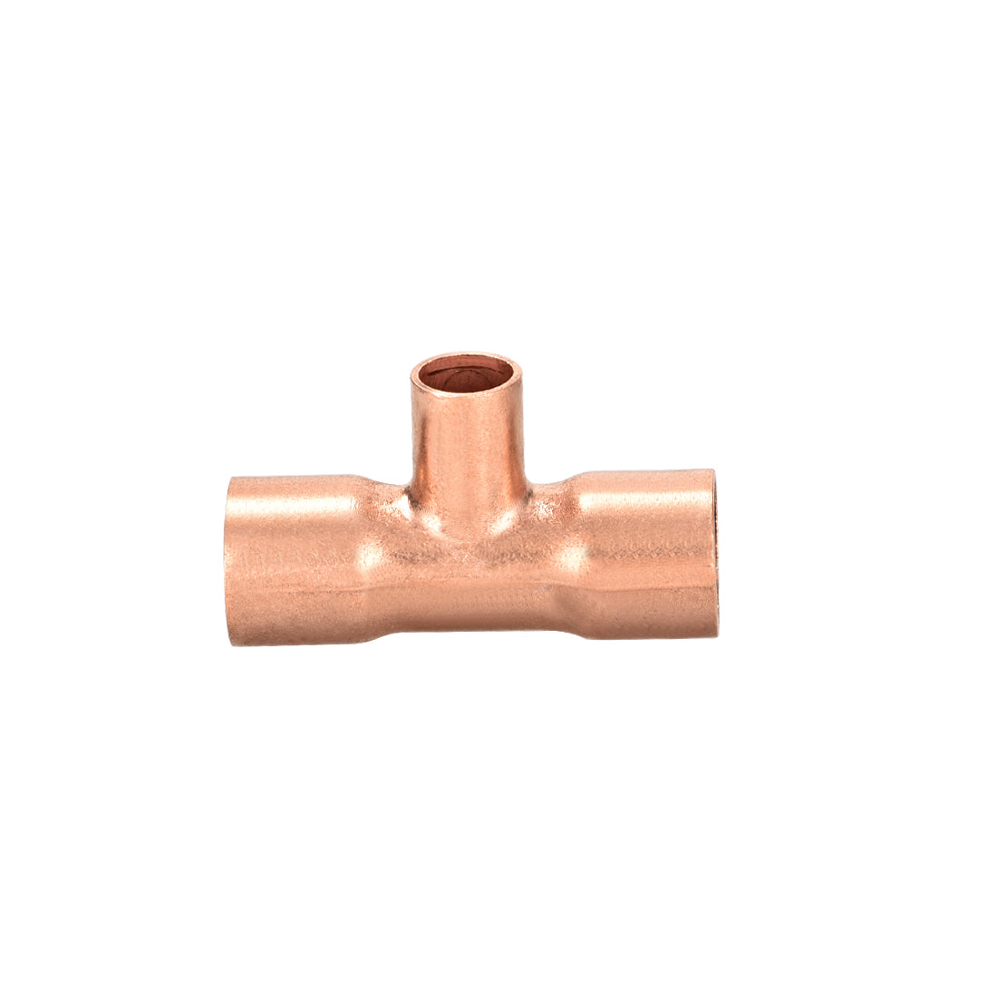 Harfington Copper Reducing Tee Copper Pressure Pipe Fitting Connector for Plumbing Supply and Refrigeration