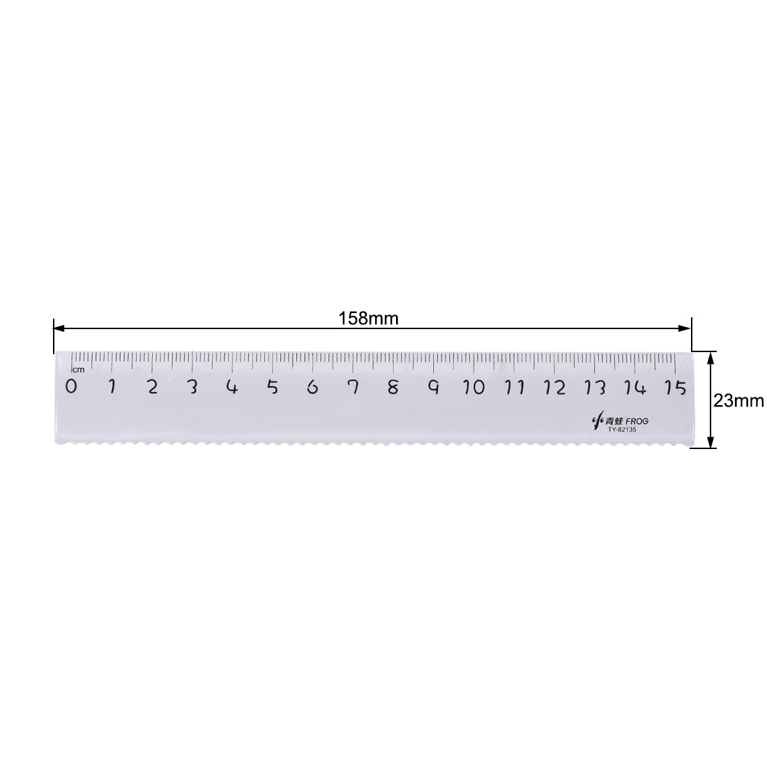 Harfington Measuring Tool Set with Protractor 30/60 45 Degree Triangle Ruler 15cm Straight Ruler Plastic
