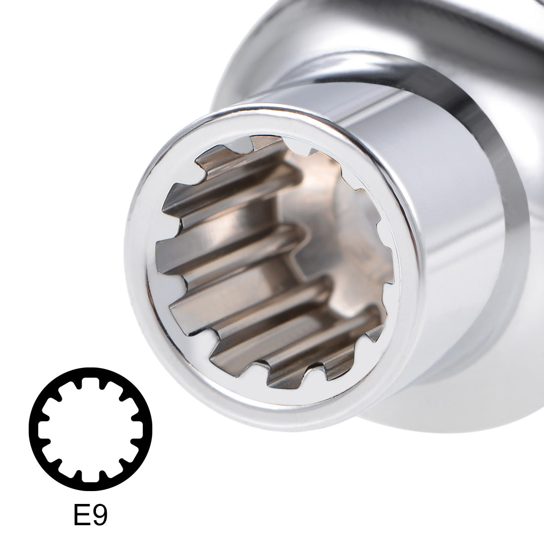 Harfington Drive Universal Spline Socket Shallow 12 Point Cr-V