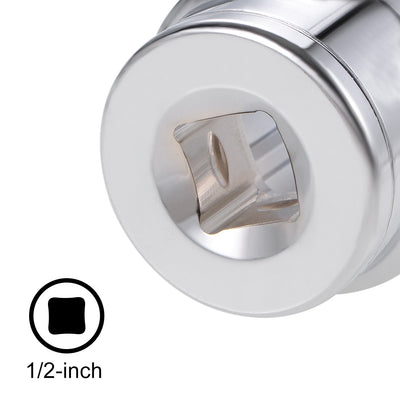 Harfington 1/2-inch Drive E23 Universal Spline Socket Shallow 12 Point Cr-V Steel 3 pcs