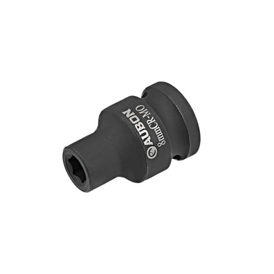 Harfington Drive by Shallow Impact Socket, Cr-Mo Alloy Steel, 6-Point, Metric