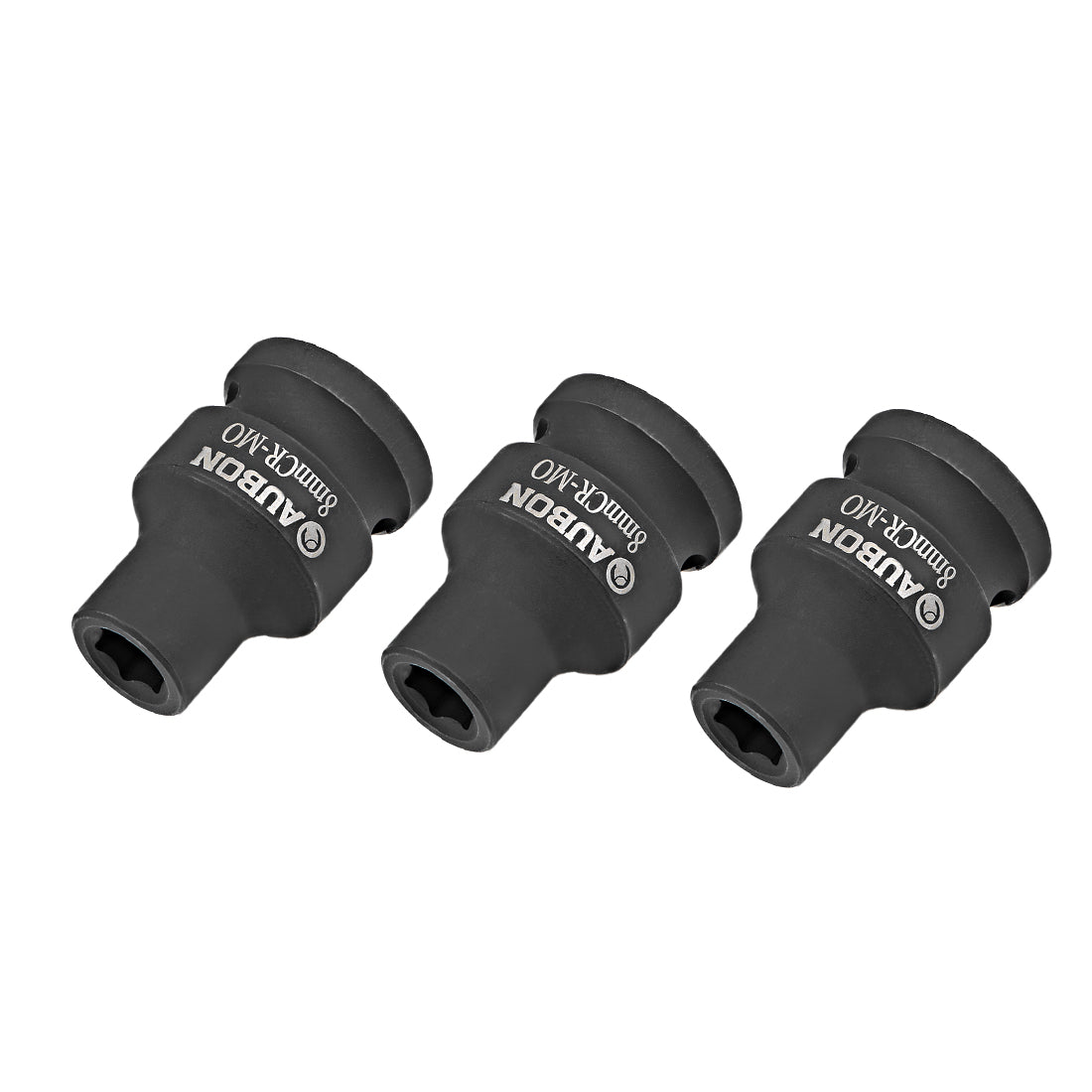 Harfington 3 Pcs 1/2-Inch Drive by 8mm Shallow Impact Socket, Cr-Mo, 6-Point, Metric