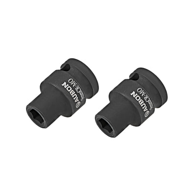 Harfington Square Drive Shallow Impact Socket, Cr-Mo Alloy Steel, 6-Point, Metric