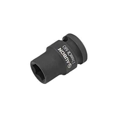 Harfington Drive by Shallow Impact Socket, Cr-Mo Alloy Steel, 6-Point, Metric